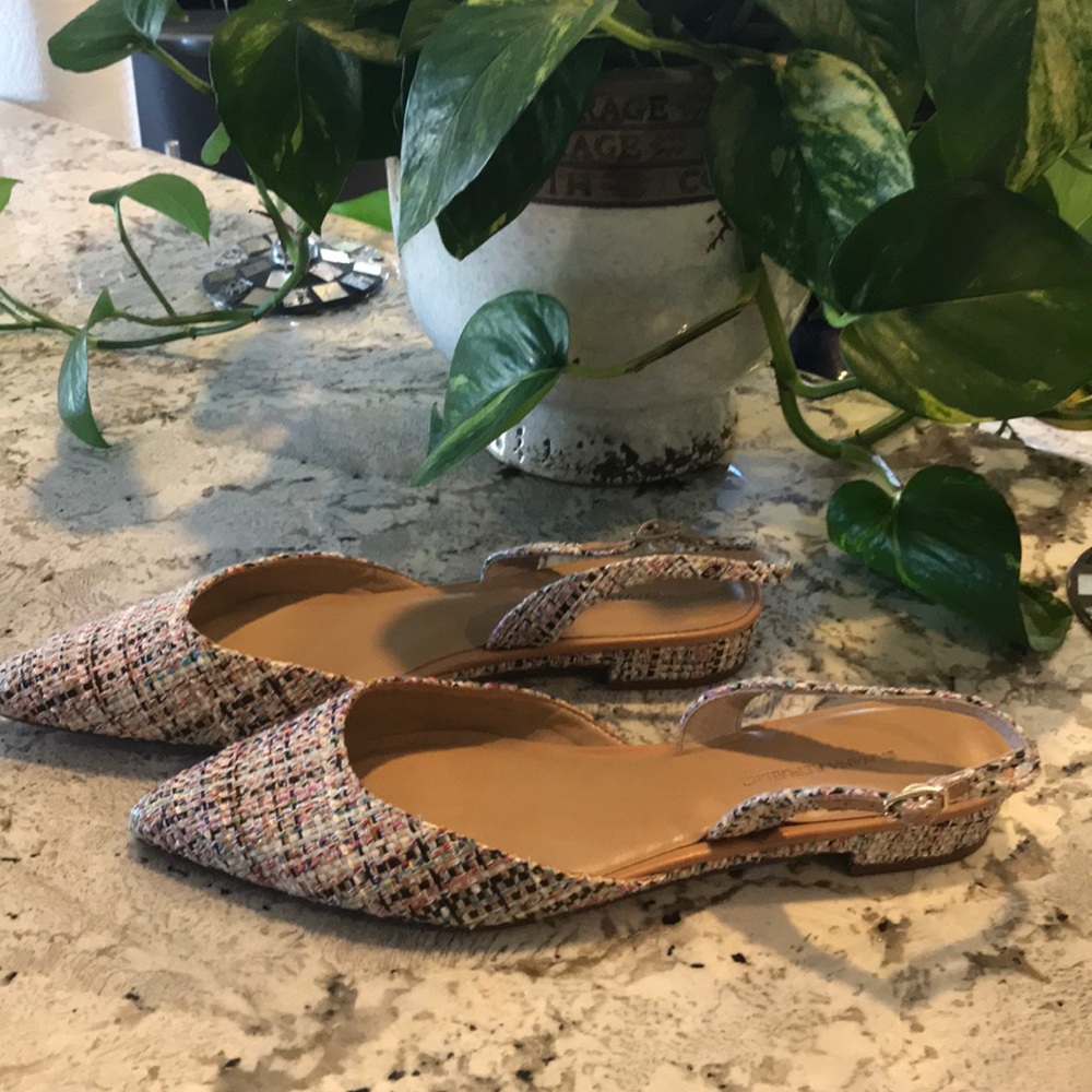 Banana Republic Pointy Toe Sling Back Flat 8.5